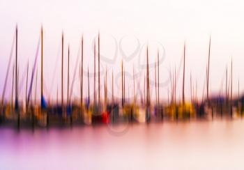 Horizontal vivid pink warm yacht motion blur abstraction background backdrop