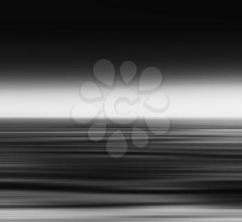 Horizontal vivid vibrant fresh black and white ocean landscape motion blur abstraction background backdrop