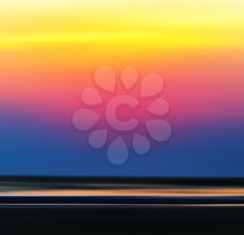 Square vivid vibrant burning ocean horizon sunset background backdrop