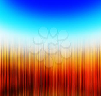 Square vivid orange blue forest landscape blur abstraction background backdrop
