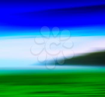 Horizontal vivid abstract motion blur fresh landscape background backdrop