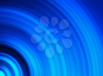 Horizontal vivid blue radial swirl twirl business abstraction background backdrop