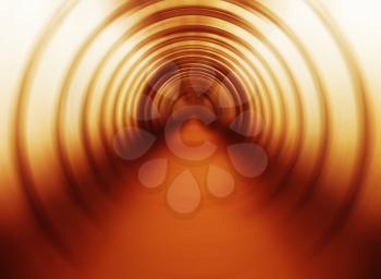 Horizontal vivid orange swirl twirl bright abstraction tunnel background backdrop
