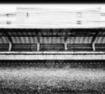 Vintage square train station blurred abstraction background