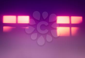 Two pink windows silhouettes bokeh background hd