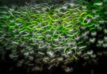 Science green particles illustration background hd
