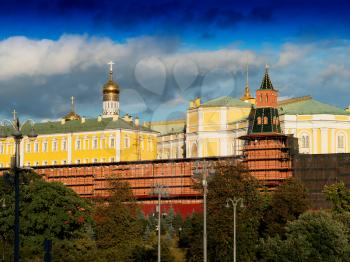 Russian Kremlin architecture background