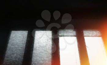 Windows blinds with light leak painting background hd