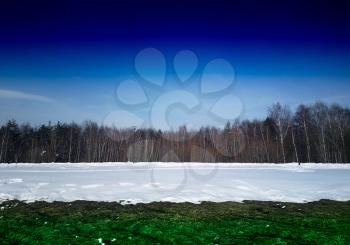 Spring is coming winter landscape background hd