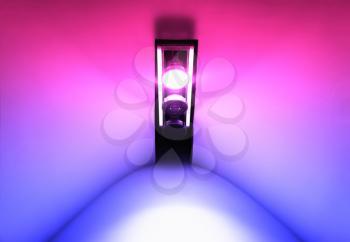 Dramtic lightflash pink and purple lamp design background hd