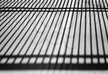 Diagonal black and white shadow from the fence texture background hd