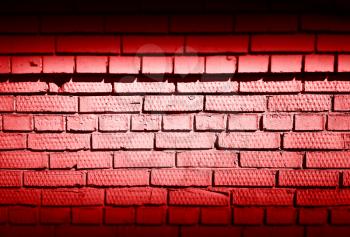 Horizontal red dark brick wall texture background hd