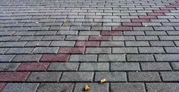 Tiled grey bricks with line
