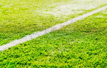 Separation line on soccer field background hd