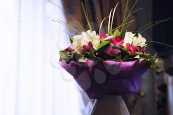 Wonderful bouquet of flowers background