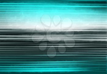 Horizontal aqua blur lines illustration background