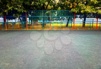 Empty sport children playground background