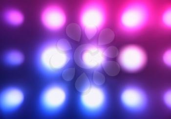 Horizontal led blobs abstract background