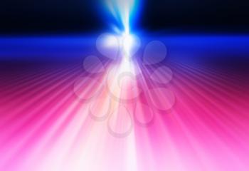 Diagonal pink and blue disco light rays background