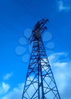 Vertical power line object background