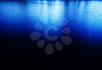Fresh water surface with light reflections background