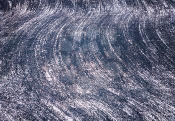 Curved snow on the ground texture background