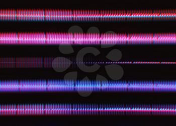 Pinak and purple oscillograph pulse illustration background