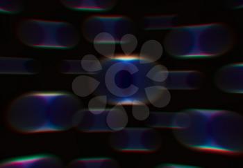 Motion blurred objects with chromatic aberration illustration background