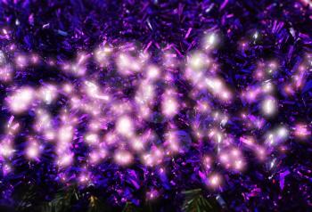 Purple glowing new year decorations texture background