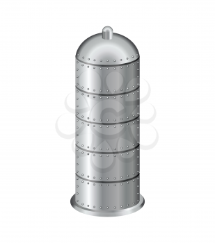 Metal  condom. iron contraceptive- most reliable protection against infection. Method of protection against AIDS.