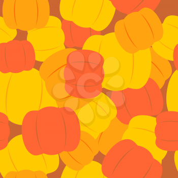Military texture from pumpkins. Army background from Halloween symbols. Soldier Seamless pattern camouflage. Vector illustration for terrible and horrible holiday