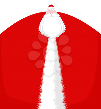 Russian Santa Claus ( Ded moroz). Santa of Russia- Father Frost. Christmas old man in red suit. New Year fairy tale character. Xmas template
