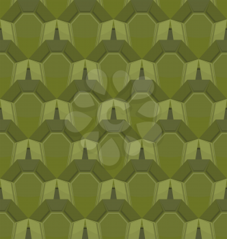 Military texture. Soldier camouflage ornament. khaki green background. Geometric Army seamless pattern
