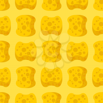 Sponge yellow for washing pattern. Cleaning background