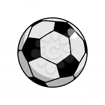 Soccer ball isolated. Football on white background sport accessory
