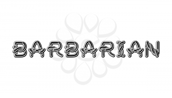 Barbarian logo lettering Celtic font. norse medieval ornament ABC. Traditional ancient manuscripts alphabet
