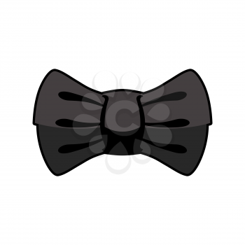 Black bow tie isolated. fashion accessory at ceremony and official event