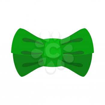 leprechaun bow tie Green. Traditional accessory fairy gnome in Ireland. St. Patrick's Day national holiday. Traditional Irish Festival
