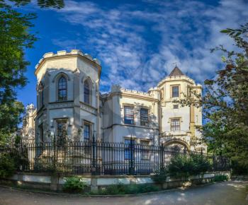 ODESSA, UKRAINE - 08.09.2018. The Shahs Palace in Odessa Ukraine. Famous tourist attraction
built in the 19th century in the Neo-Gothic style