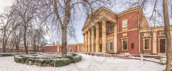 Panoramic view of the Art Museum in Odessa, Ukraine. One of the principal art galleries of the city.