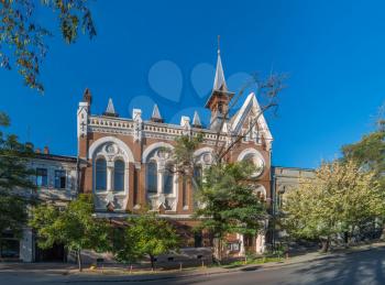 Odessa, Ukraine - 04.10.2018. Evangelical Presbyterian Church in the historical center of Odessa, Ukraine