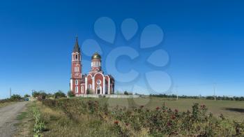 Odessa, Ukraine - 09.30.2018. Svyato-Heorhivska Church near Odessa,  located in Veliky Dolnik region,  Ukraine