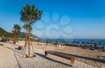 Dhermi, Albania - 07.08.2018. Beautiful beaches and nature of Dhermi, South Albania