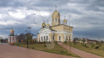 Orthodox Church of St. Alexander Nevsky in The Fortress Of Bender, Transnistria, Moldova. The Church is located on the territory of the historical architectural complex of the ancient Ottoman Citadel.