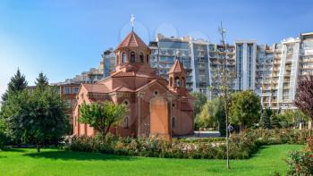 Odessa, Ukraine - 09.23.2019. The Armenian Apostolic Church is the national church of the Armenian people. Part of Oriental Orthodoxy, it is one of the most ancient Christian communities.