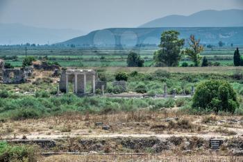 Ancient Greek city Miletus on the western coast of Anatolia, Turkey, on a sunny summer day