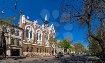 Odessa, Ukraine 28.04.2020. Evangelical Presbyterian Church in Odessa, Ukraine, on a sunny spring day