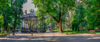 Odessa, Ukraine 08,09,2019. Odessa City Garden, Ukraine, on a sunny autumn morning