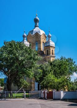 Cherkasy, Ukraine 07.11.2020. Orthodox church in Cherkasy region on a sunny summer day