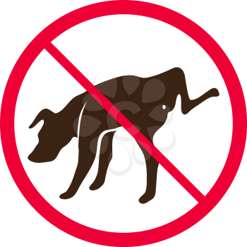 No Dog Peeing -- Vector - No dog pee sign logo, No dogs.
